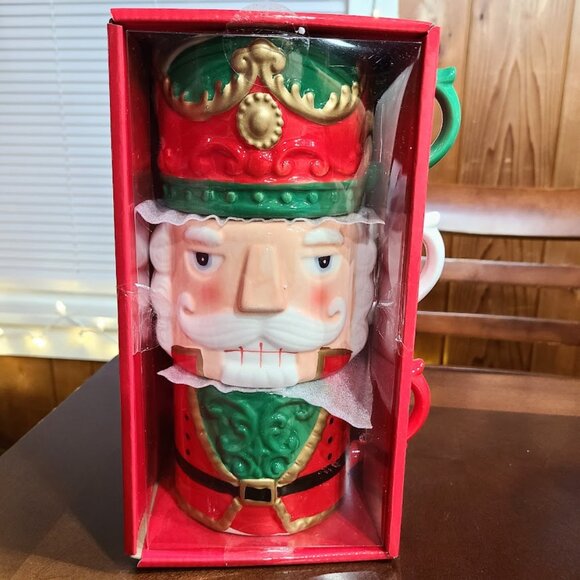 Nutcracker Christmas Coffee Mugs Ceramic Holiday Xmas Decorations Unique Gift - Picture 2 of 7